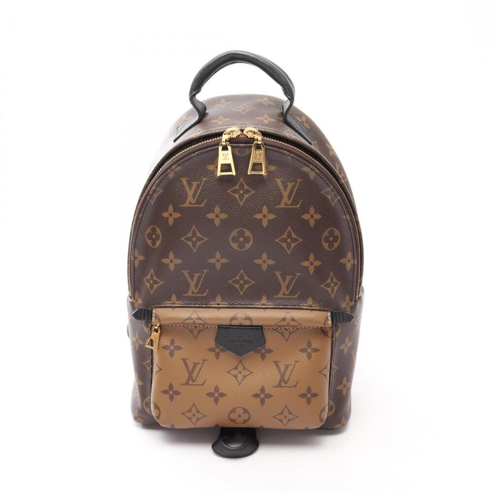 Louis Vuitton Palm Springs Backpack PM Monogram Reverse Rucksack Handbag Coat...